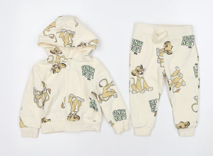 Disney The Lion King Unisex Baby Beige Hoodie & Joggers Set 9-12 Months