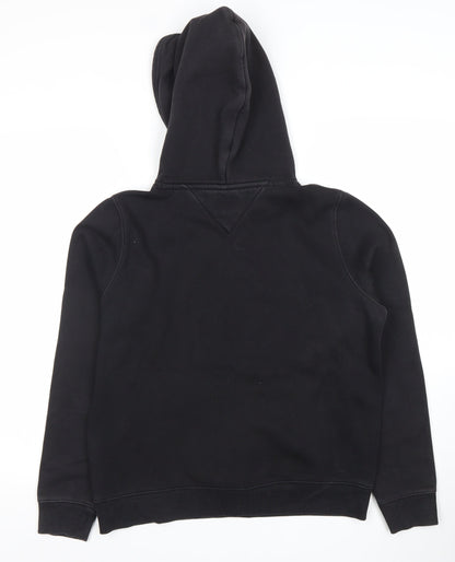 Womens UK Size M Tommy Jeans Black Pullover Hoodie