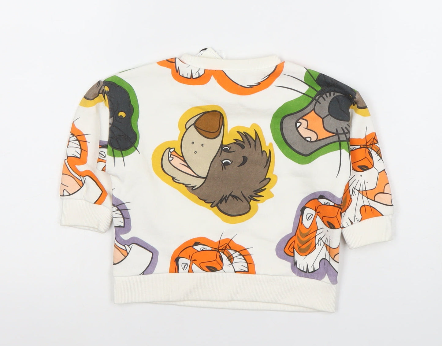 Disney Baby Unisex Multicoloured Jungle Book Long Sleeve Cotton T-Shirt 9-12M