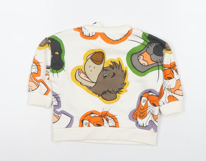 Disney Baby Unisex Multicoloured Jungle Book Long Sleeve Cotton T-Shirt 9-12M