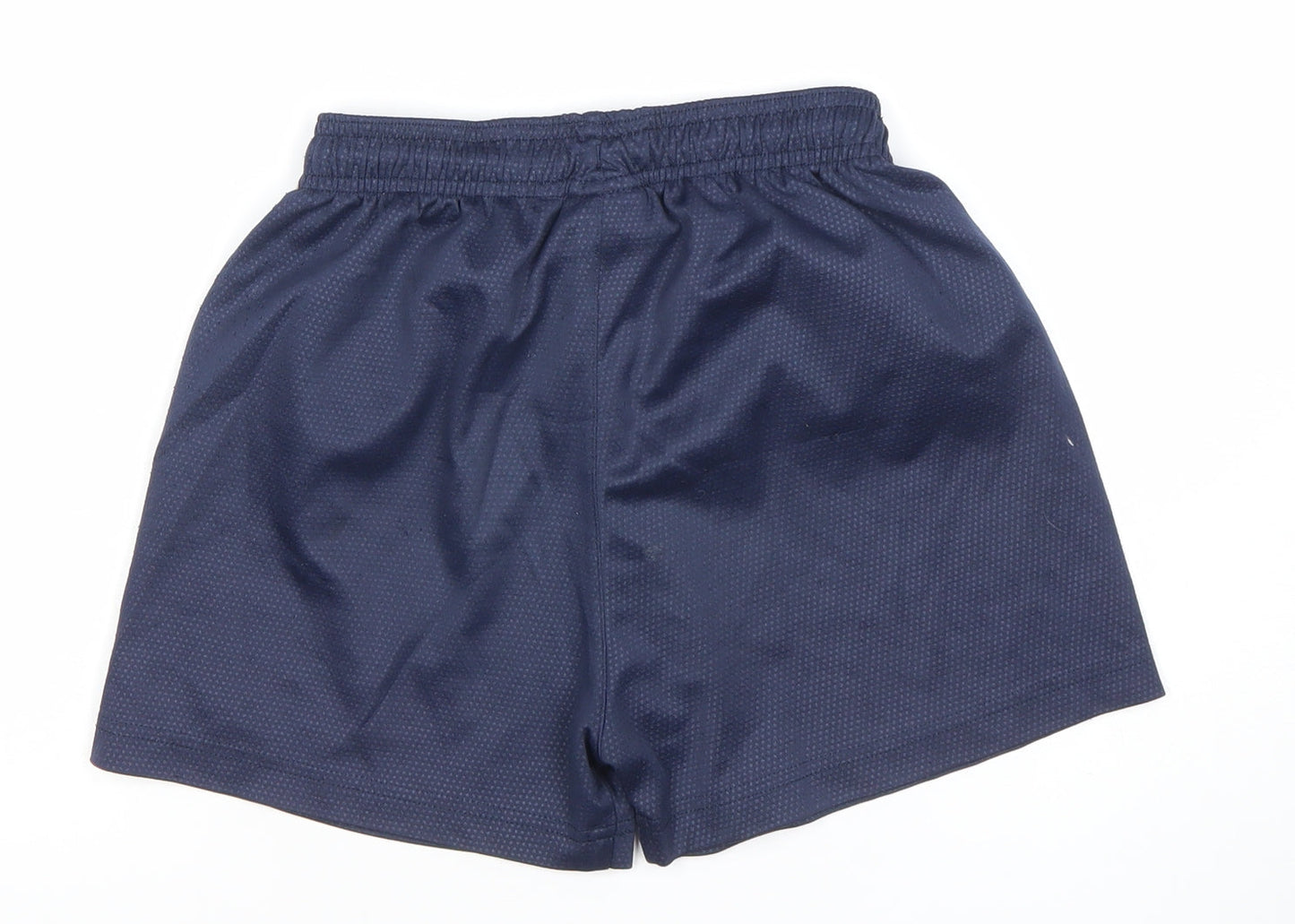 Umbro Boys Blue 28in Athletic Football Shorts Lightweight Mesh