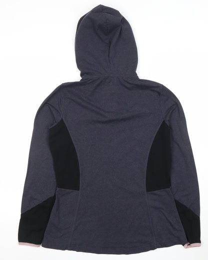 St. Bernard for Dunnes Stores Women's Grey 1/4 Zip Hoodie Small Polyester Blend