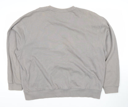 The Couture Club Mens Grey Logo Sweatshirt L Regular Fit