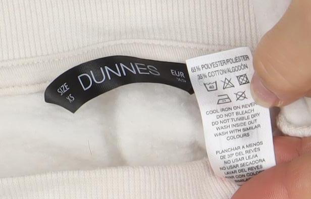 Dunnes Women Beige XS Graphic Paris Print Pullover Sweatshirt