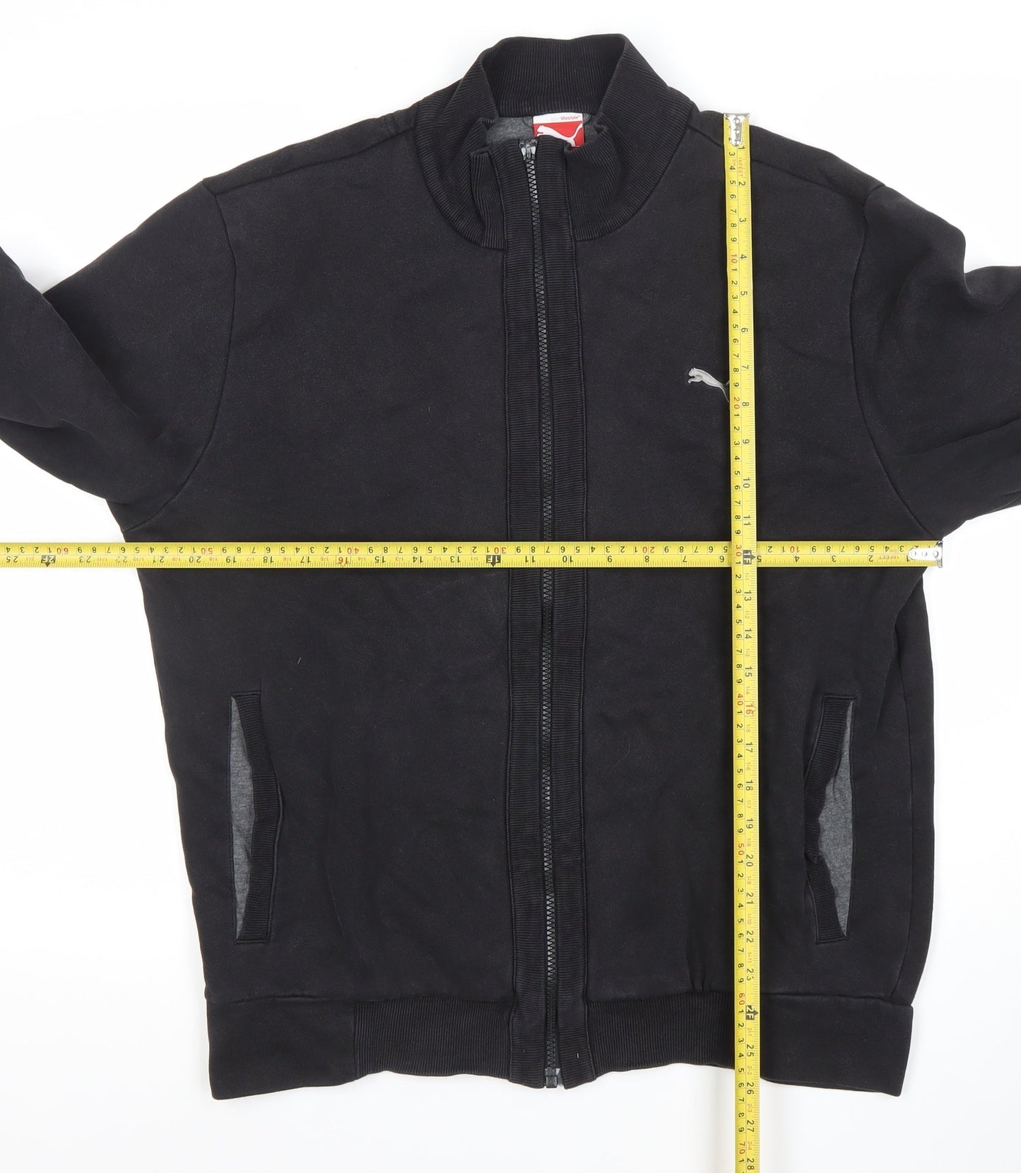 Mens UK Size L PUMA Black Full Zip Sweatshirt