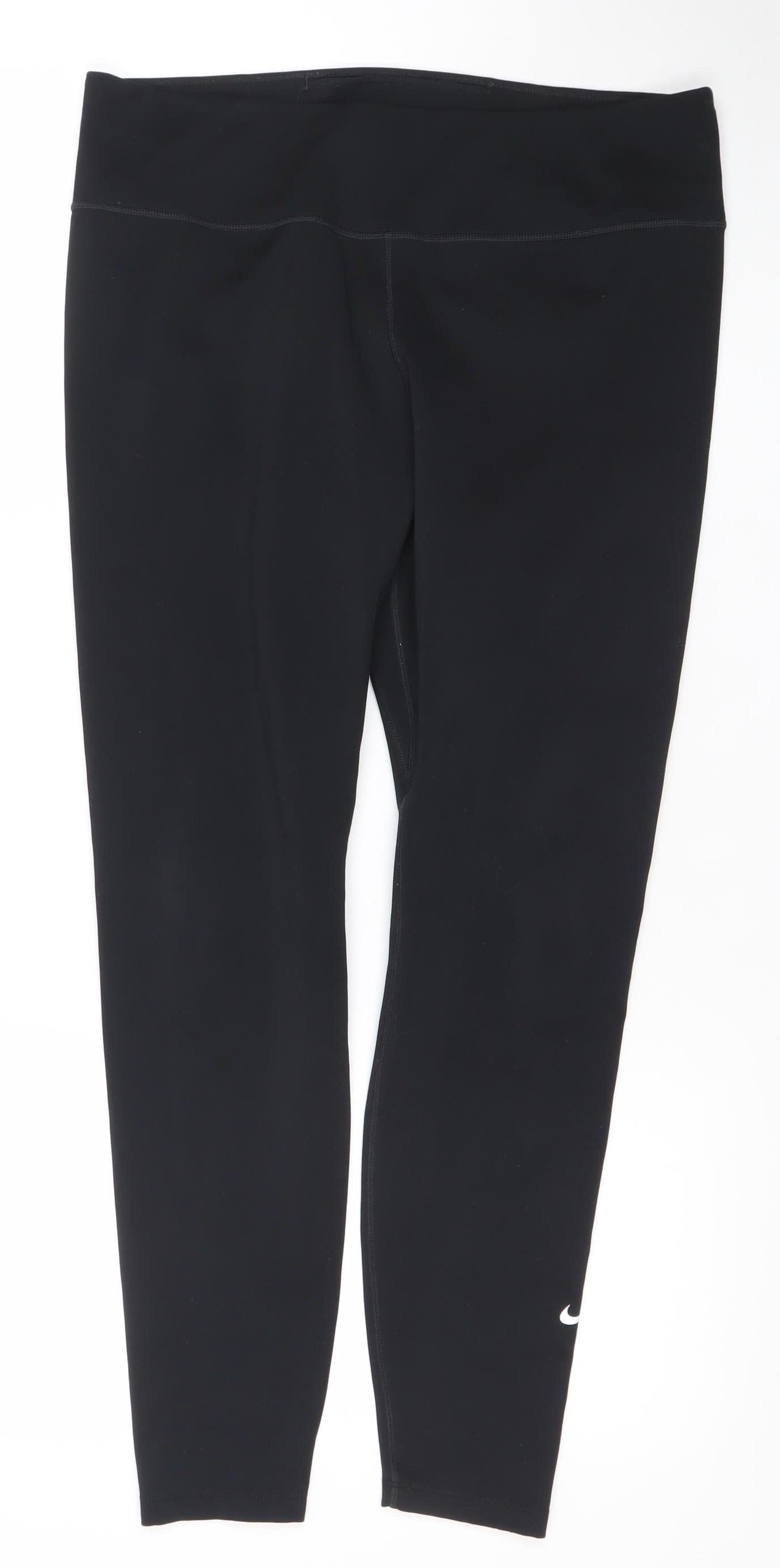 Nike Dri-Fit Black Women's L Leggings Moisture Wicking Stretch Activewear