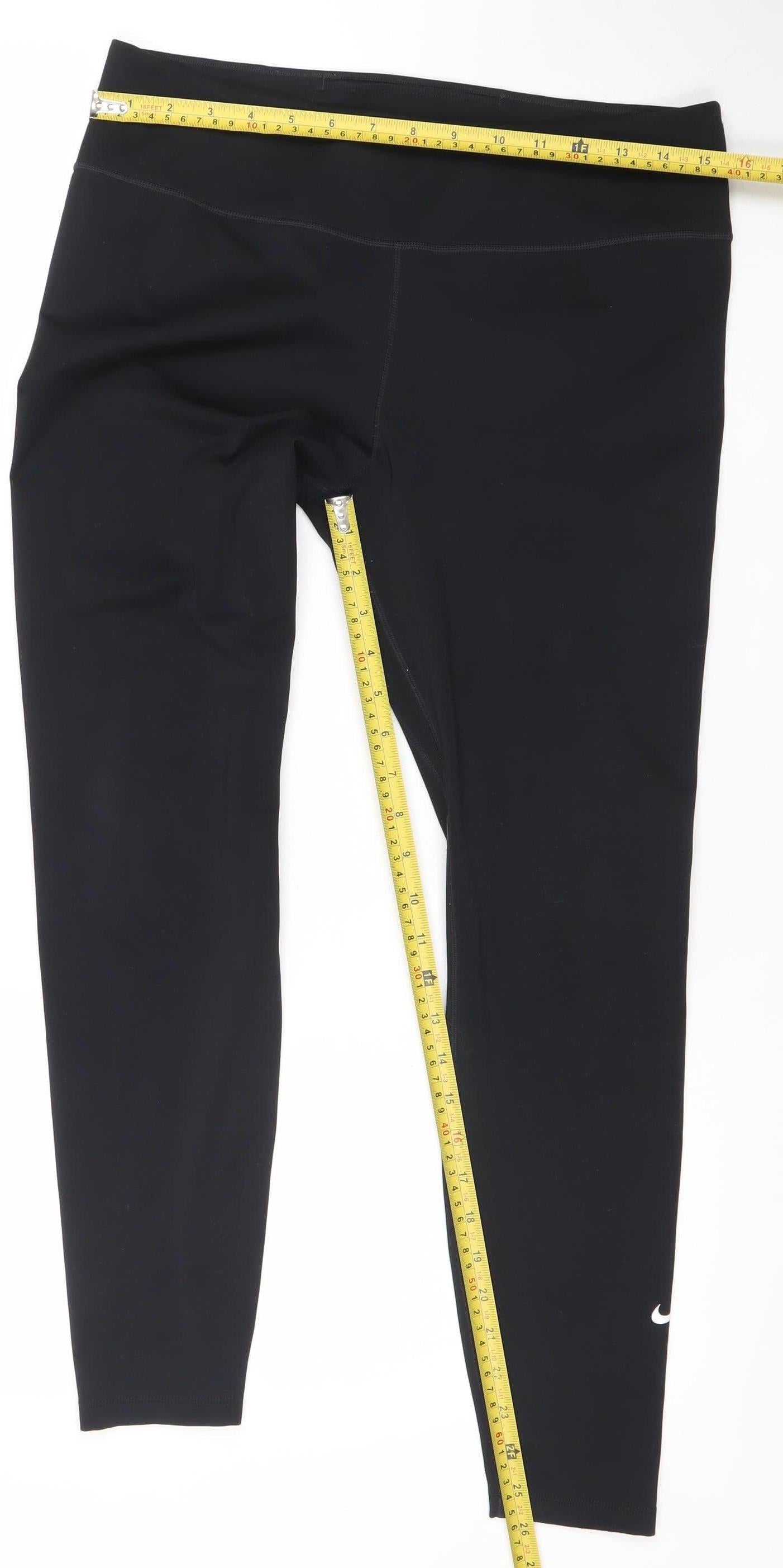 Nike Dri-Fit Black Women's L Leggings Moisture Wicking Stretch Activewear