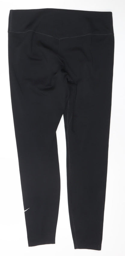 Nike Dri-Fit Black Women's L Leggings Moisture Wicking Stretch Activewear