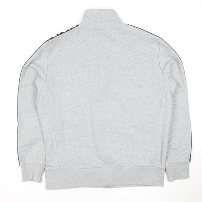 Superdry Mens Grey Full Zip Track Sweatshirt Jacket Size L