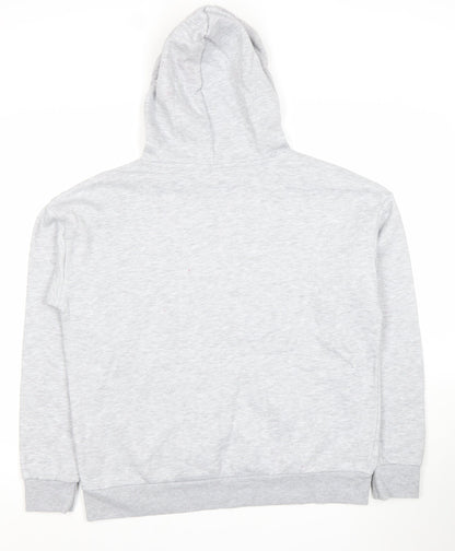 Disney Women’s Grey Hoodie Minnie Mouse Print Size 10/12 Pullover