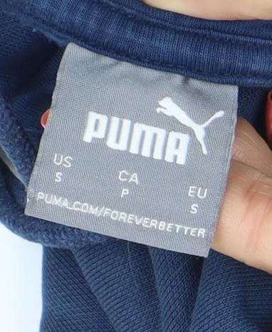 Boys UK Size S PUMA Blue Pullover Hoodie
