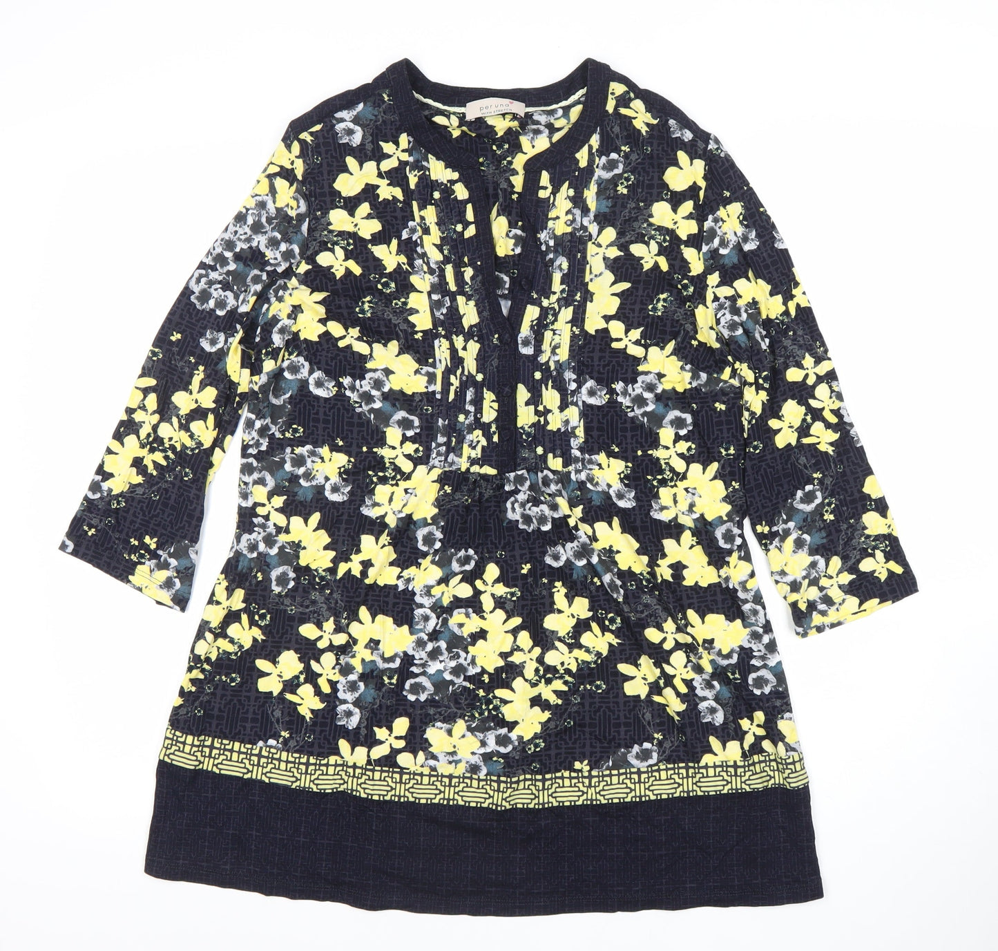 Marks and Spencer Per Una Women's Multicoloured Floral Shift Dress UK 14