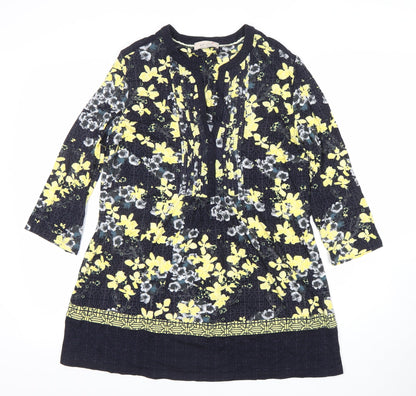 Marks and Spencer Per Una Women's Multicoloured Floral Shift Dress UK 14