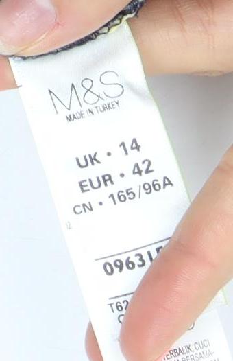 Marks and Spencer Per Una Women's Multicoloured Floral Shift Dress UK 14