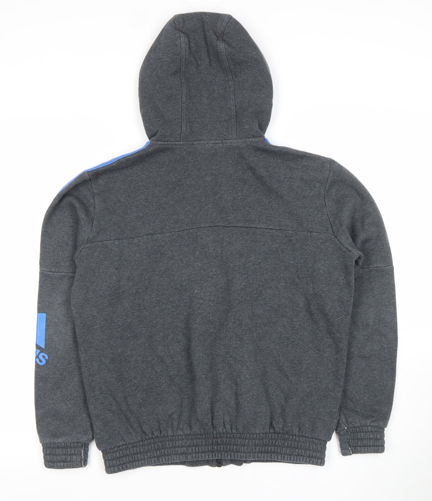 Boys UK Size 13-14 Years adidas Grey Full Zip Hoodie