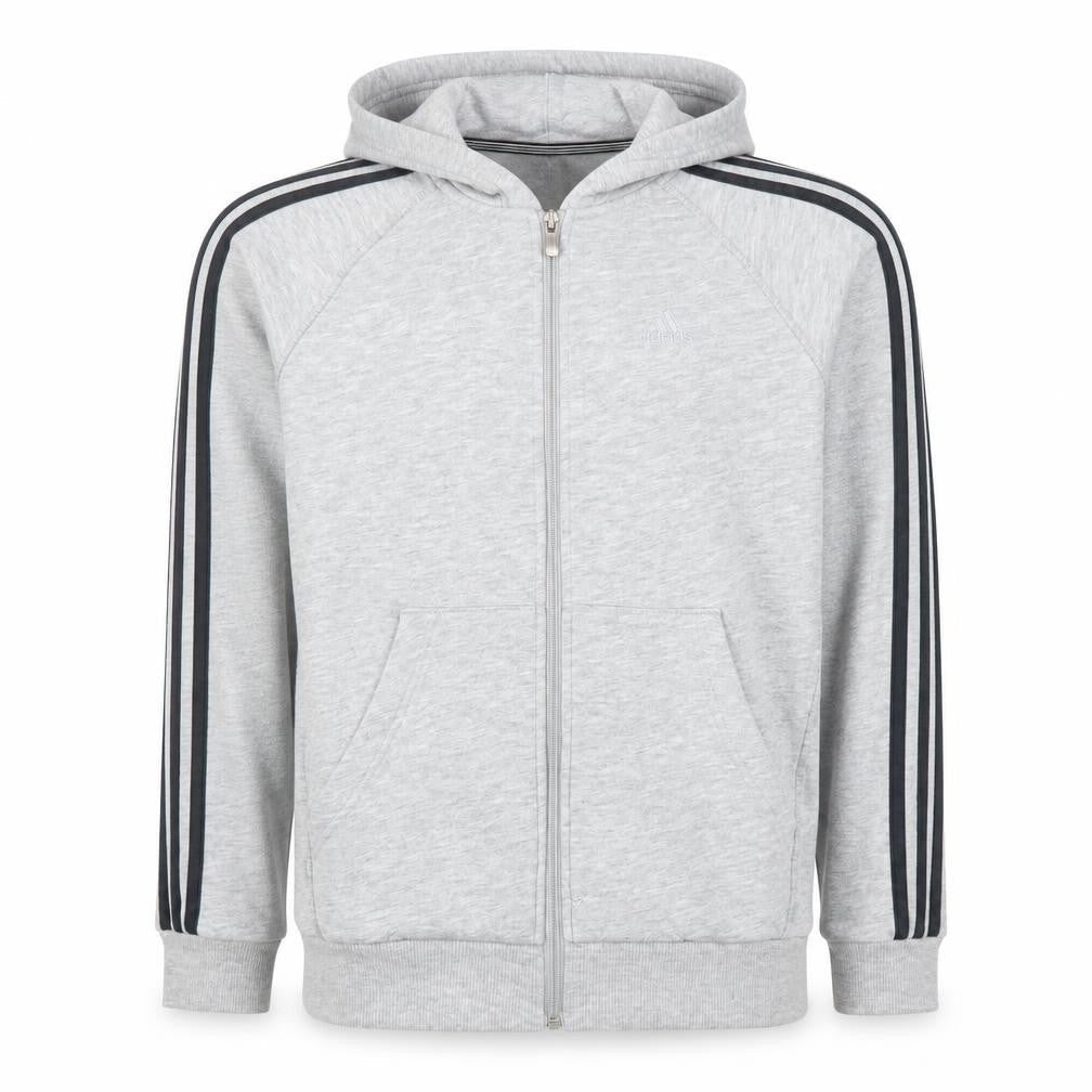 Boys UK Size 11-12 Years adidas Grey Full Zip Hoodie