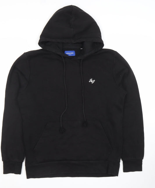 Womens UK Size S JACK & JONES Black Pullover Hoodie