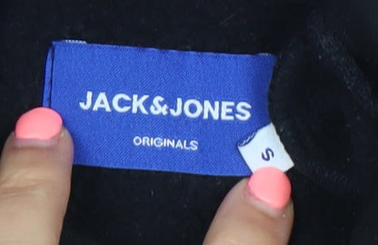 Womens UK Size S JACK & JONES Black Pullover Hoodie