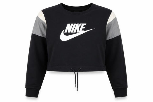Womens UK Size S Nike Black Pullover Sweatshirt