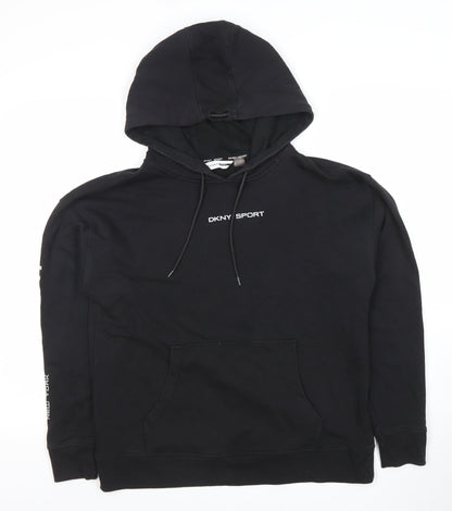 DKNY Sport Women's Black Pullover Hoodie XS Cotton Blend