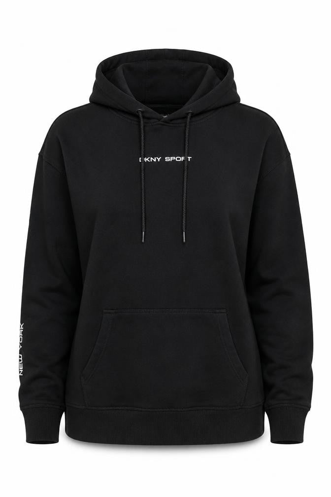 Womens UK Size XS DKNY Black Pullover Hoodie