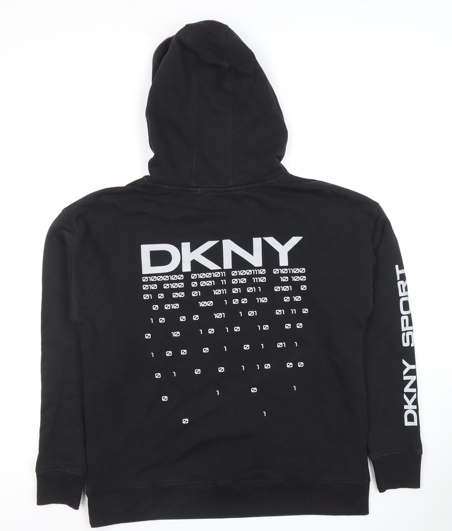 DKNY Sport Women's Black Pullover Hoodie XS Cotton Blend