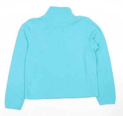 Peter Storm Girls Blue Fleece 1/4 Zip Pullover Sweatshirt Size 13 Years