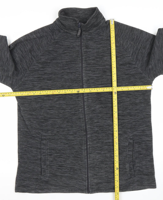 Mountain Warehouse Women Grey Full Zip Fleece Jacket Size L