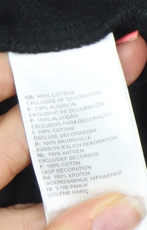 The North Face Boys Black Large Crew Neck Pullover Sweatshirt