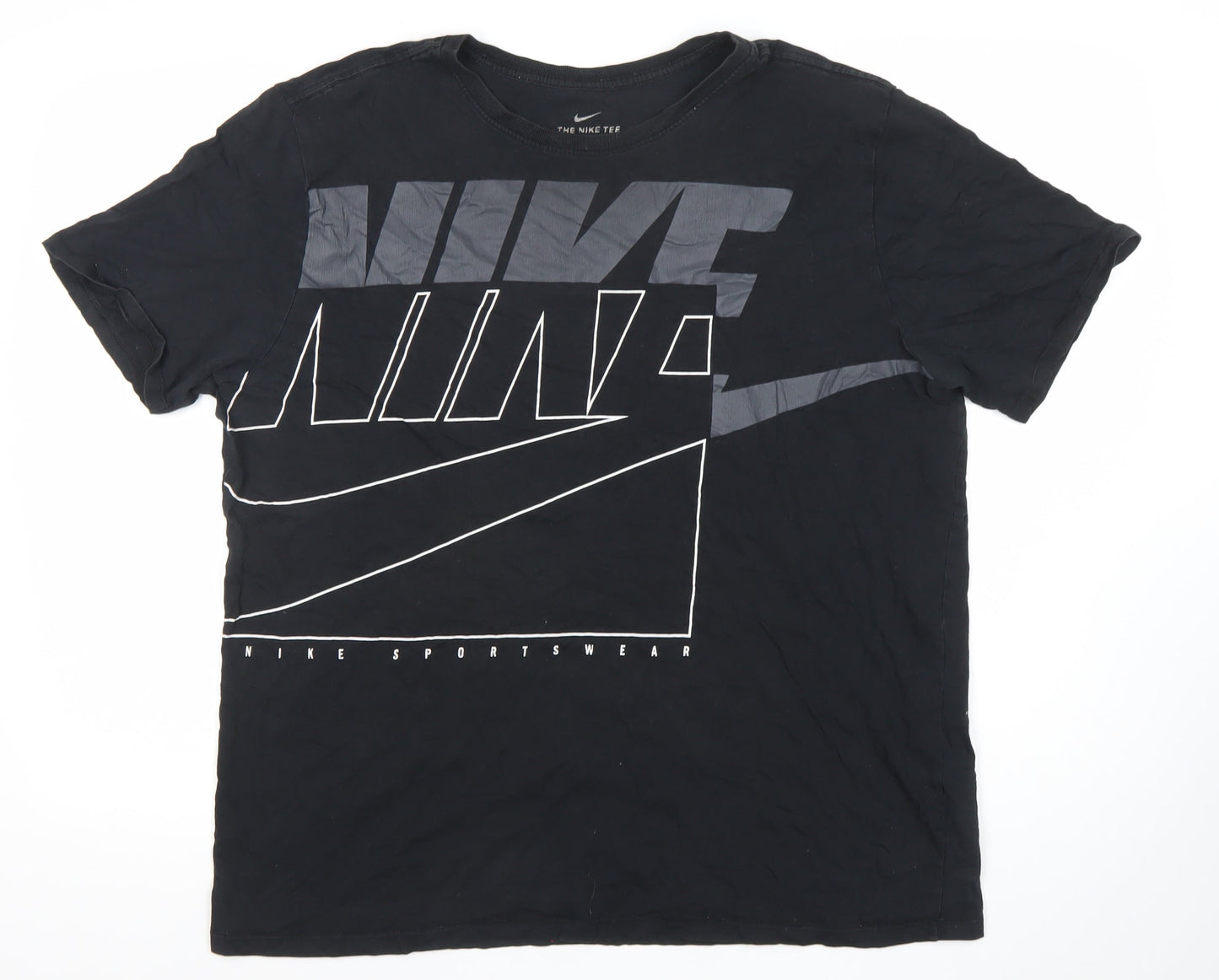 Nike Men's Black Graphic Sportswear T-Shirt Size M