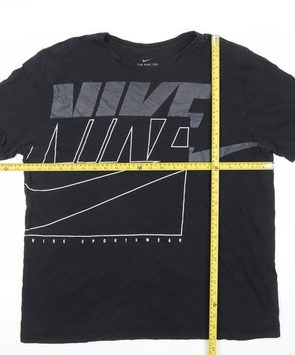 Nike Men's Black Graphic Sportswear T-Shirt Size M