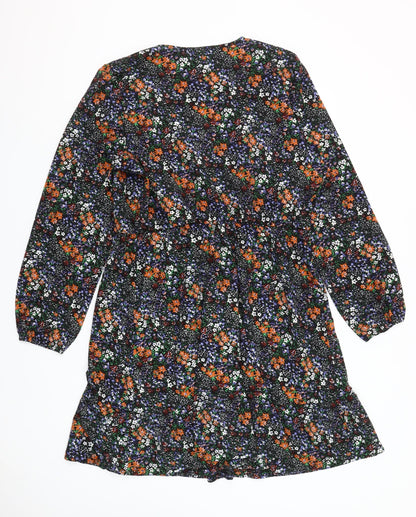 ONLY Women's Multicoloured Floral Wrap Dress XL