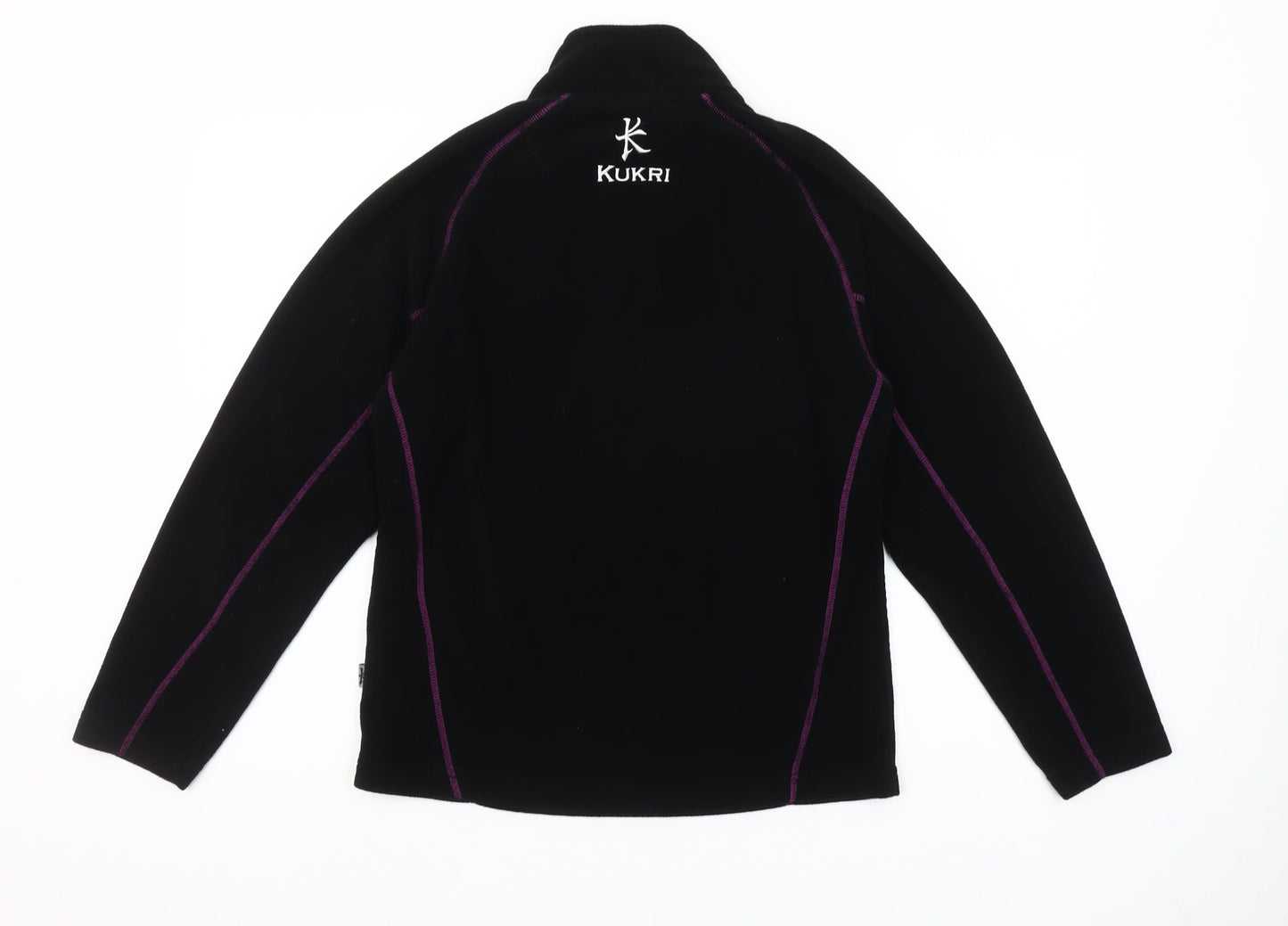 Kukri Womens Black 2XS 1/2 Zip Fleece Sweatshirt Polyester Sportswear