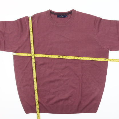 James Pringle Men’s Purple Cotton Crew Neck Jumper XL