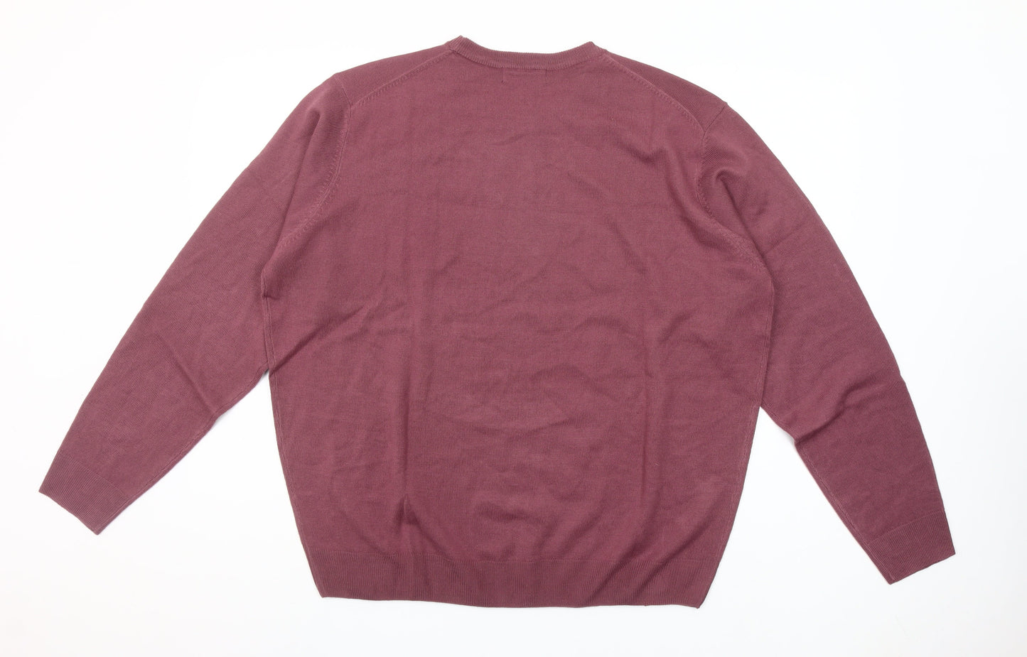 James Pringle Men’s Purple Cotton Crew Neck Jumper XL