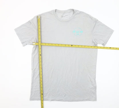 Under Armour Men's Grey RUN Graphic Short Sleeve T-Shirt M