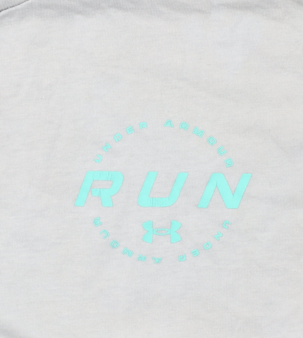 Under Armour Men's Grey RUN Graphic Short Sleeve T-Shirt M