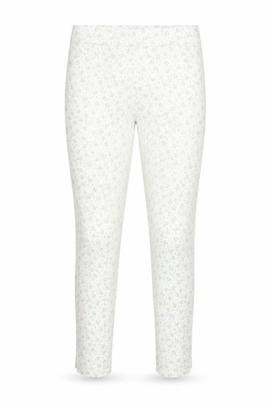 Dunnes Stores Women's White Floral Skinny Trousers Size 8