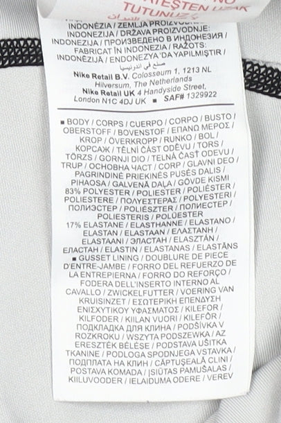 Nike Pro Dri-FIT Girls Blue Black Ankle Leggings Size S 125-137 cm