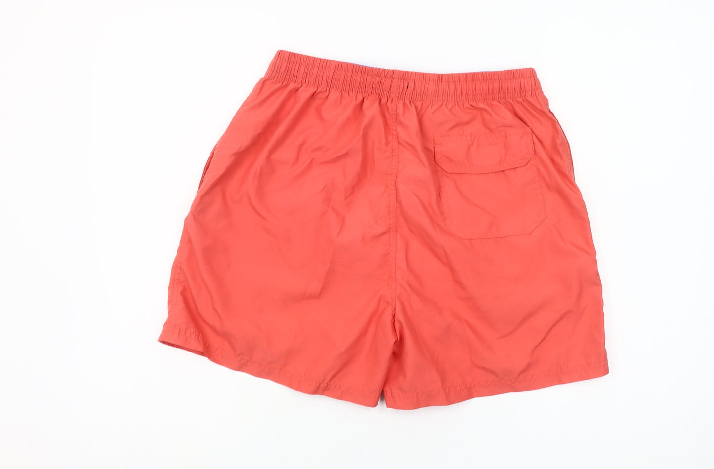 Cargo Quay Men's Red Swim Shorts L Drawstring Quick Dry Nylon