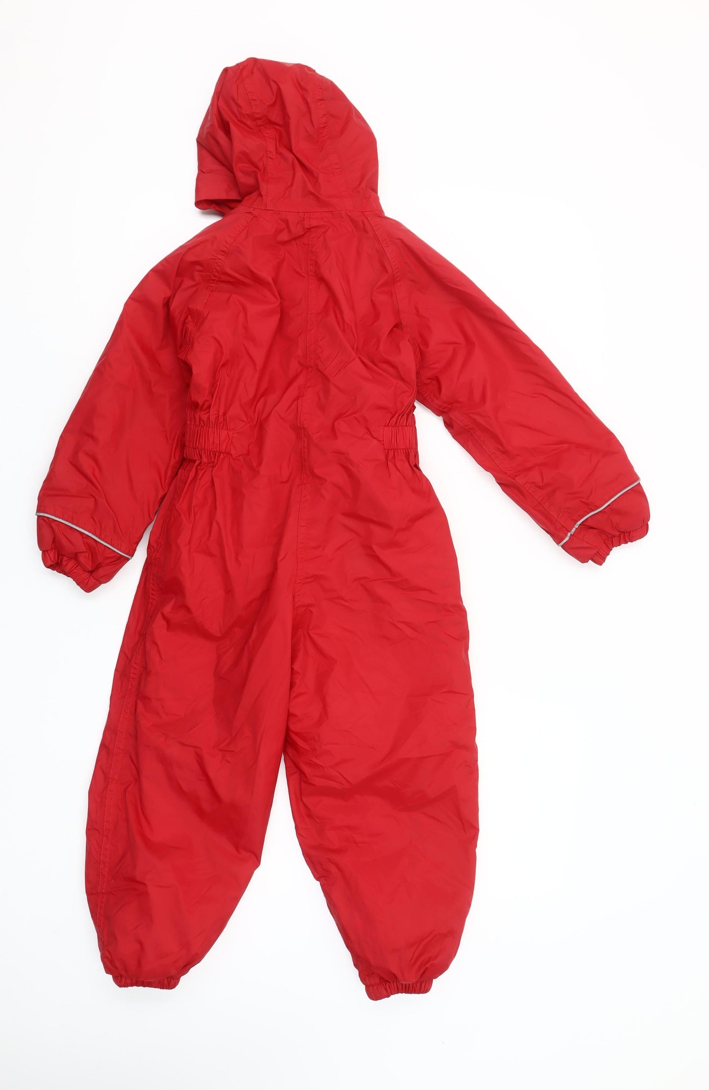 Regatta Boys Red Waterproof Hooded Snowsuit 4-5 Years Winter Full Zip