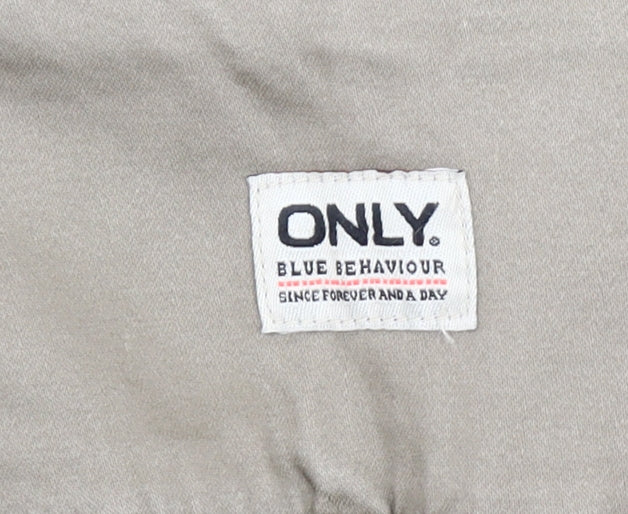 ONLY Women’s Beige High Rise Stretch Jegging Trousers Size M