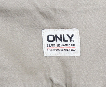 ONLY Women’s Beige High Rise Stretch Jegging Trousers Size M
