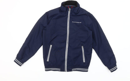 Race Marine Boys Blue Polyester Bomber Jacket Size 146 Full Zip