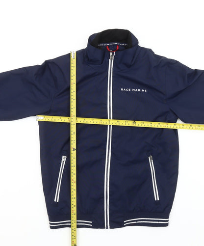 Race Marine Boys Blue Polyester Bomber Jacket Size 146 Full Zip