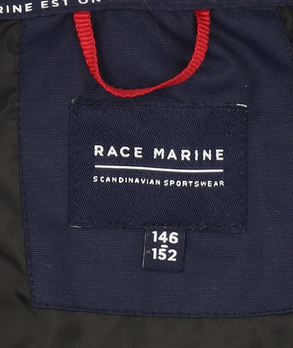 Race Marine Boys Blue Polyester Bomber Jacket Size 146 Full Zip
