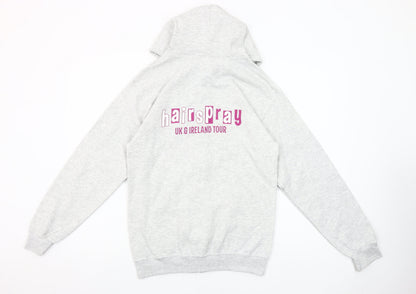 Gildan Women’s Grey Full Zip Hoodie Small It Takes Two Hairspray Tour