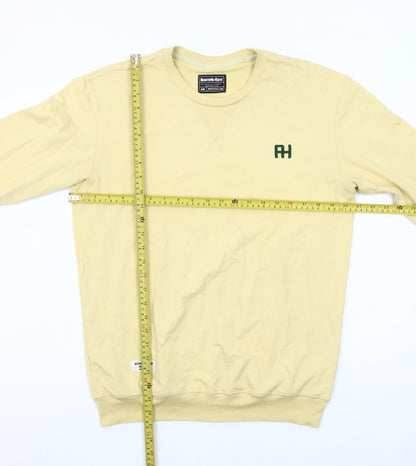 Rooster Teeth Men’s Beige Crew Neck Sweatshirt Size S Regular Fit Long Sleeve