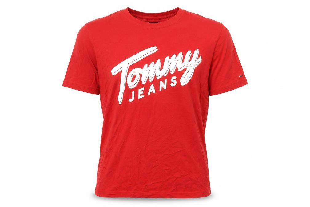 Mens UK Size L Tommy Jeans Red  T-Shirt