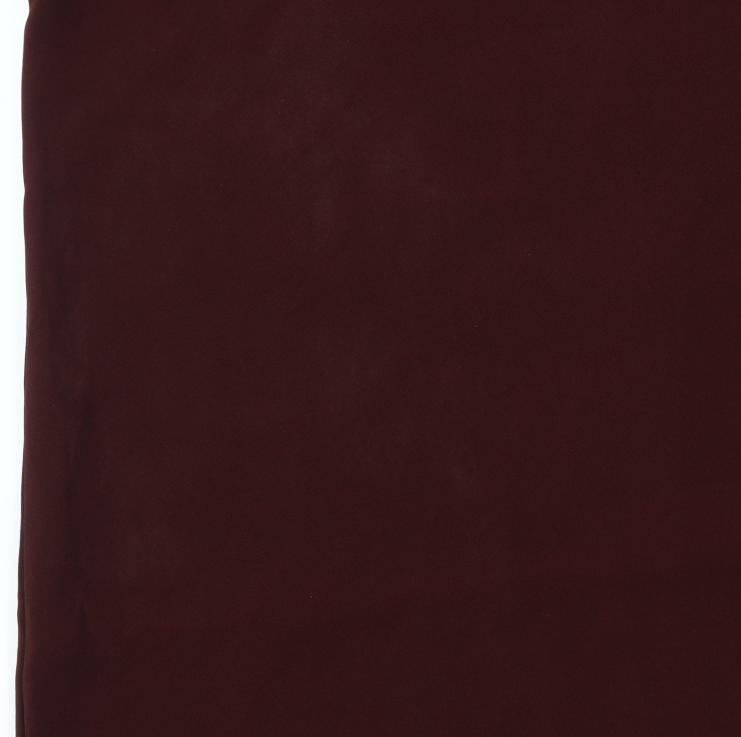 H&M Women Red Shift Dress Size 10 Short Sleeve Scallop Hem Workwear